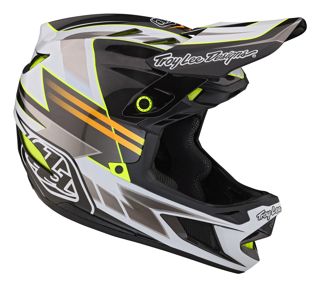 Casco Troy Lee Designs D4 de Carbón Saber Gray